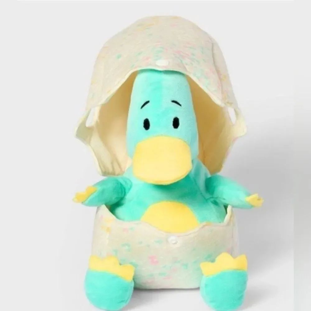 Teal Dino in Egg Gigglescape Ester Christmas Soft Plush 9.5” NWT